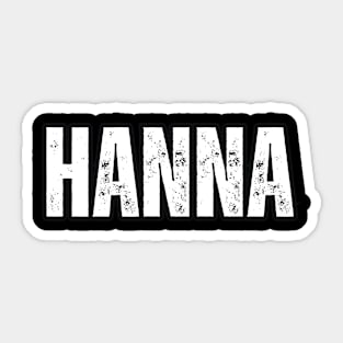 Hanna Name Gift Birthday Holiday Anniversary Sticker